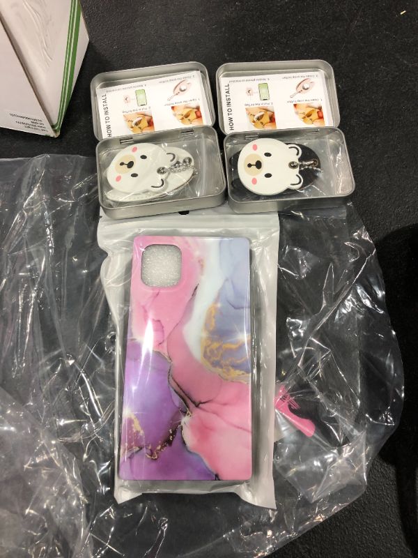 Photo 4 of 3PC LOT
Secbolt Leather Case for AirTag Cute Airtag Holder Accessories with Ball Chain WhiteWhite Bear

Secbolt Leather Case for AirTag Cute Airtag Holder Accessories with Ball Chain BlackWhite Bear

iPhone 11 Case for WomenYUESUE Cute Square Marble Prote