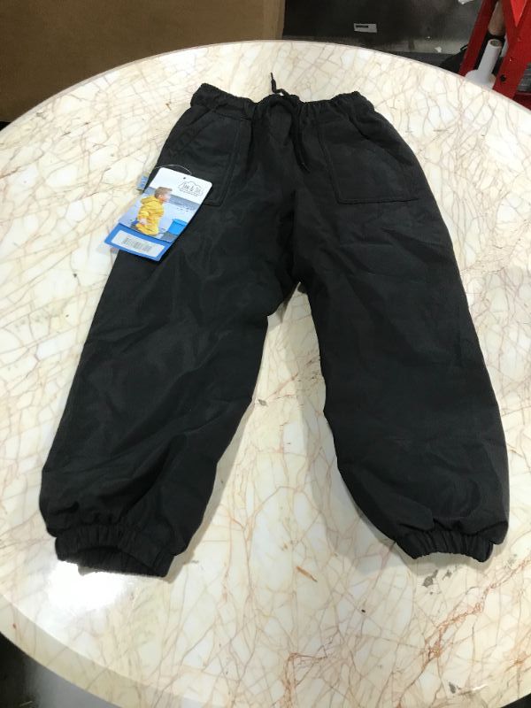 Photo 2 of Jan Jul CozyDry Kids Boys Girls Rain Snow Pants Fleece Lined  Black  Size 4T