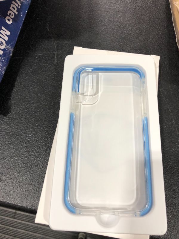 Photo 1 of Ismabo Ispider Clear Case Designed for iPhone XR 98 Feet AntiFall Premium Protective Case for Apple iPhone XR Hard PC Back and DualLayer Reinforced TPU Bumper Frame  Blue Bumper