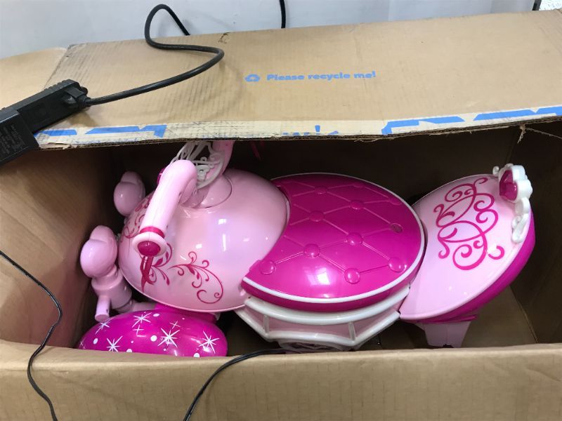 Photo 1 of Kid Trax Toddler Disney Princess Electric Quad Ride On Toy, Kids 1.5-3 Years Old, 6 Volt Battery and Charger Included, Max Weight 45 lbs, Princess Pink

