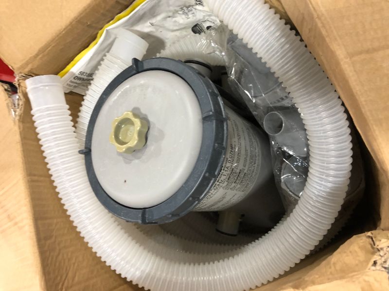 Photo 1 of Bestway 58388E 1000 GPH Above Ground Pool Cartridge Filter Pump System(Open Box)
