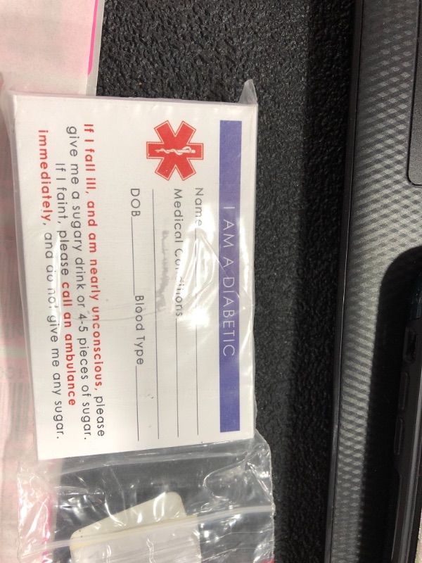 Photo 2 of 5Pack Diabetic Medical Alert ID Wallet Card Emergency 215  335 inch 4