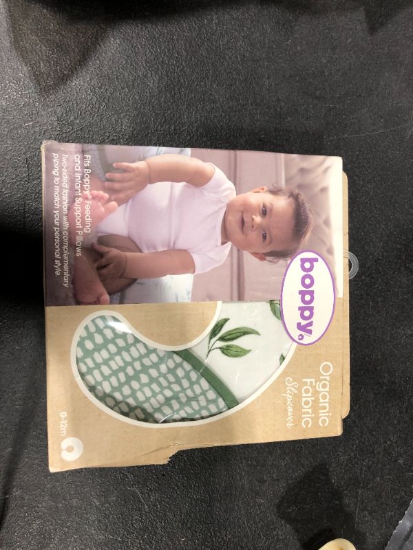 Photo 1 of Boppy Organic Fabric Nursing Pillow Cover - Green Little Leaves