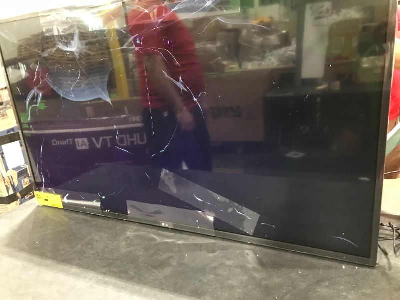 Photo 4 of LG 50 inch Class 4K Smart UHD TV with AI ThinQ® (49.5'' Diag) ( Heavily Damaged) For Parts