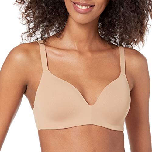 Photo 1 of Amazon Essentials Women's Wireless Support Bra, Praline, 34C