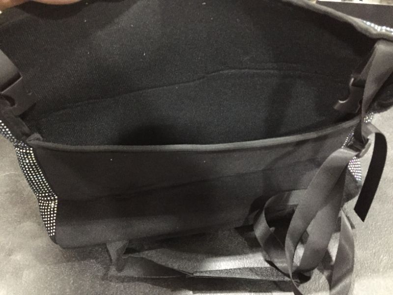 Photo 3 of (2 piece) SRX Bling Car Handbag Holder, Car Seat Storage Bag,Seat Back Net Bag,Car Purse Storage&Pocket,Leather Organizer (Bling, Middle)