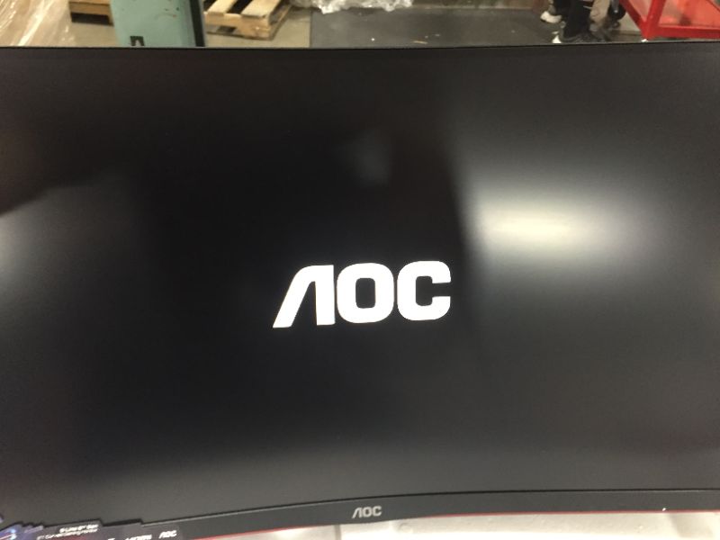Photo 1 of AOC 27" Super Curved Frameless Gaming Monitor QHD 2K, 1500R Curved VA, 1ms, 144Hz, FreeSync, Height Adjustable