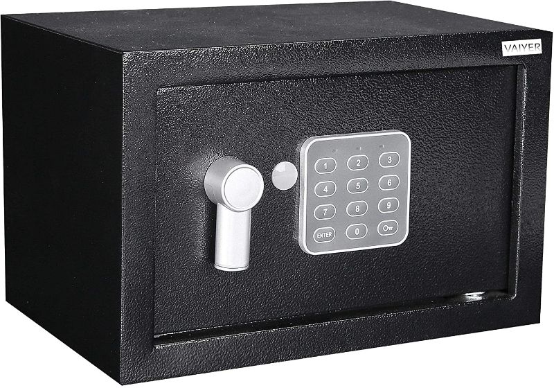 Photo 1 of SereneLife 13.8 x 9.8 x 9.8 in. Compact Electronic Safe Box with Mechanical Override
