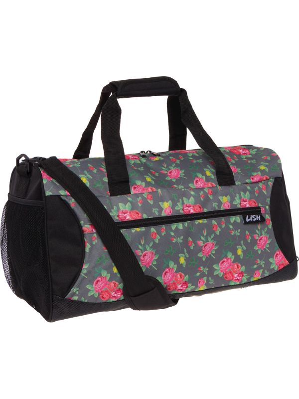 Photo 1 of (2 pack) Women's Floral Gym Duffel Bag - 19 Travel Weekender Sports Barrel Bag w/ Wet Pocket Shoe Compartment - Great for Workouts, Yoga, Dance, or Crossfit - LISH