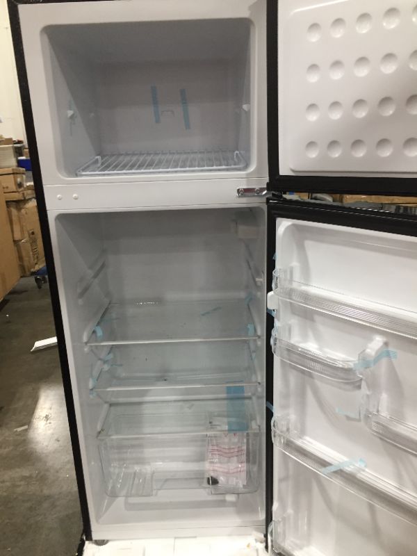 Photo 3 of 7.5 cu. ft. Refrigerator with Top Freezer in Stainless Look