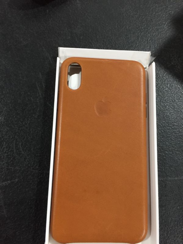 Photo 2 of Apple Leather Case for iPhone XS - Saddle Brown