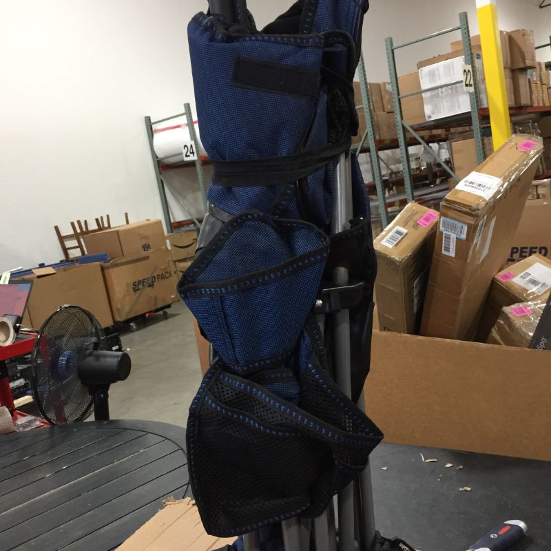 Photo 2 of 2pk blue camping folding chair with leg rest