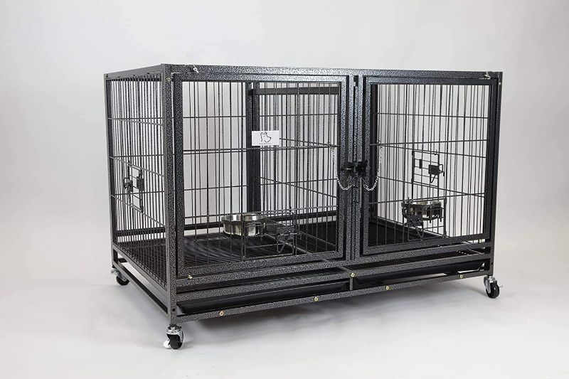 Photo 1 of 43" Stackable Heavy Duty Cage w/Feeding Doors and Divider or Additional Tray
