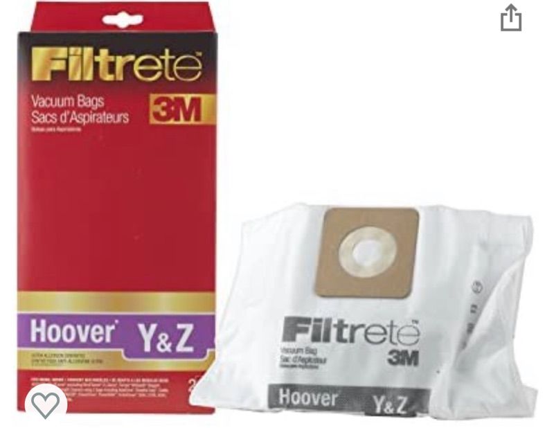 Photo 1 of 3M Filtrete Hoover Y & Z Ultra Allergen Synthetic Vacuum Bag