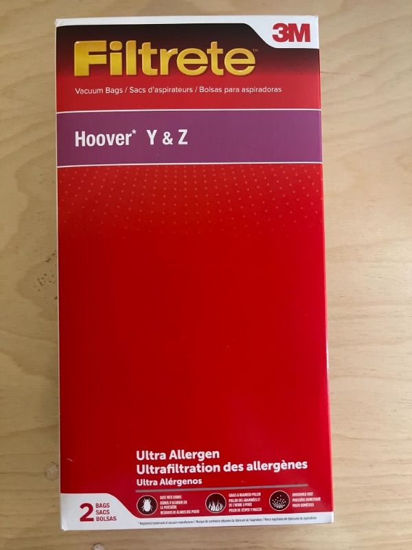Photo 2 of 3M Filtrete Hoover Y & Z Ultra Allergen Synthetic Vacuum Bag