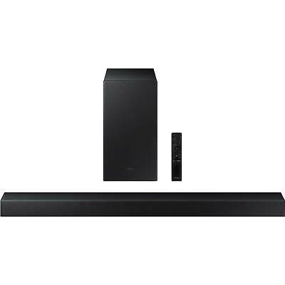 Photo 1 of Samsung 300W 2.1-Channel Soundbar with Wireless Subwoofer - 2021 Model *HWA450
