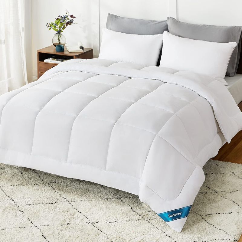 Photo 1 of Bedsure California King Comforter Duvet Insert - Down Alternative White Comforter Cal King Size, Quilted All Season California King Duvet Insert with Corner Tabs
