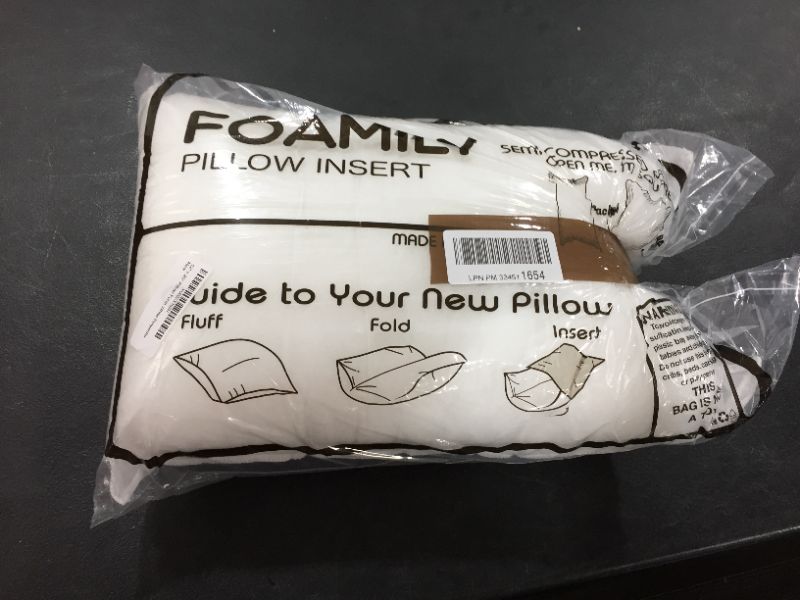 Photo 1 of Foamily pillow insert 