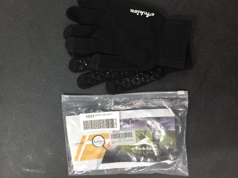 Photo 2 of Achiou Winter Knit Gloves Thicken Warm Touchscreen Thermal Soft Lining Texting Generation ? Upgraded
