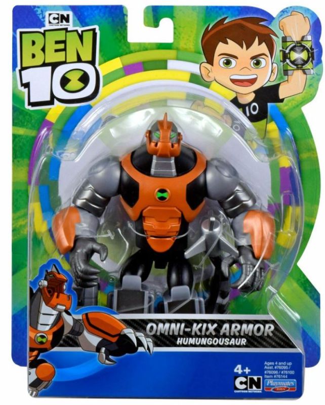 Photo 1 of Ben 10 OMNI-KIX ARMOR HUMUNGOUSAUR Toy Action Figure 12.5 cm
