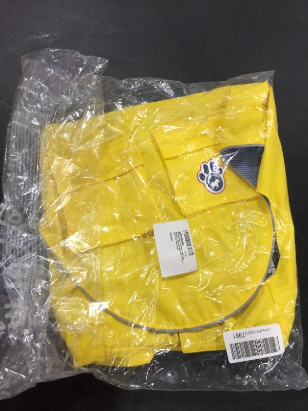 Photo 2 of Canada Pooch Dog Rain Jacket - Torrential Tracker Dog Raincoat Waterproof Dog Jacket (Yellow, 28)
