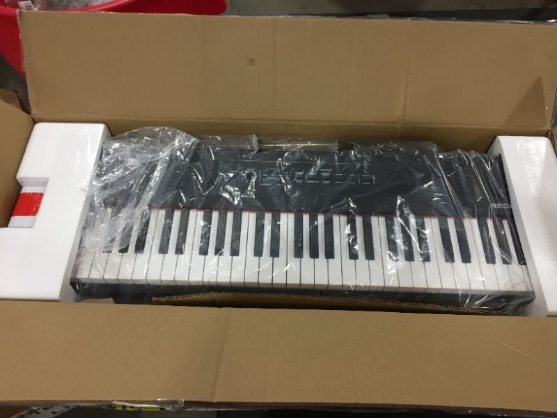 Photo 2 of Alesis Recital 61 – 61 Key Digital Piano Keyboard with Semi Weighted Keys, 20W Speakers, 10 Voices, Split, Layer and Lesson Mode, FX and Piano Lessons
