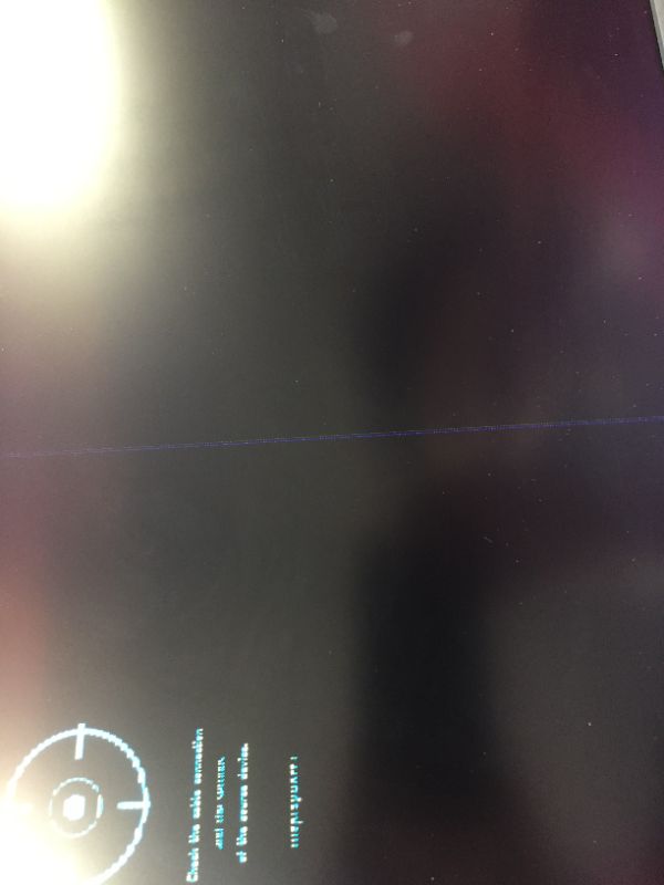 Photo 1 of Samsung 49 inch Class SOLD FOR PARTS ---BLUE LIGHT ON THE CENTER OF THE SCREEN