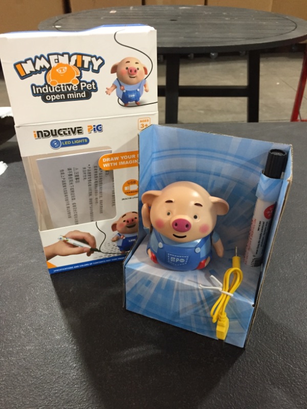 Photo 1 of lzndeal Educational Pen Inductive Toy Pig Christmas Toy Follow Any Drawn Line Pen Inductive Cute Pig

