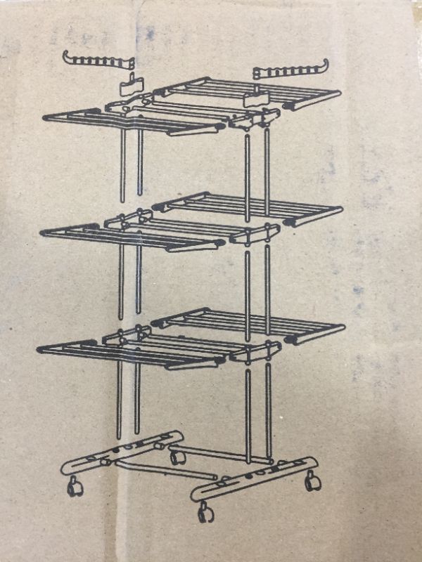 Photo 1 of 3 tier drying rack