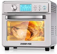 Photo 1 of Zebbyee 22QT Air Fryer Oven, 16-in-1 Convection Oven, 1700W Toaster Oven, Air Fryer Toaster Oven Combo with Rotisserie Dehydrator, Bake, Toast, Roast Function, 5 Accessories. ETL Certified
