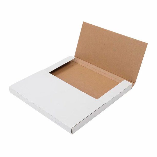 Photo 1 of 100 Pc Square Album Paper Box 12.5 x 12.5 x 1 Inches white 