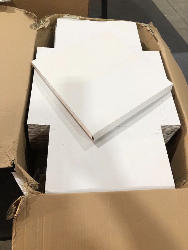 Photo 2 of 100 Pc Square Album Paper Box 12.5 x 12.5 x 1 Inches white 