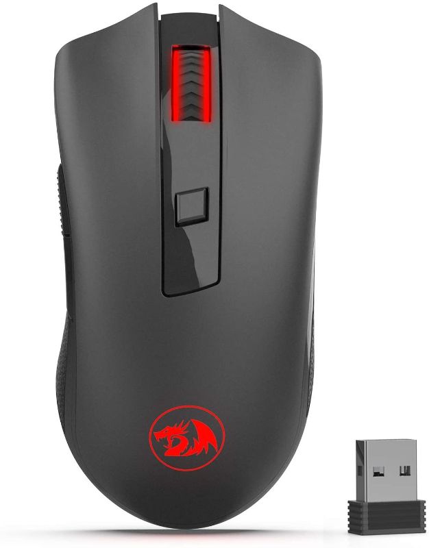 Photo 1 of Redragon M652 Optical 2.4G Wireless Mouse with USB Receiver, Portable Gaming & Office Mice, 5 Adjustable DPI Levels, 6 Buttons for Desktop, MacBook, Notebook, PC, Laptop, Computer
