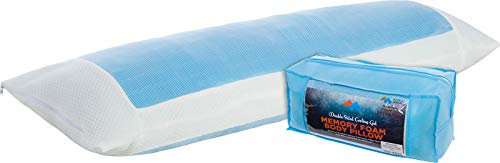 Photo 1 of 2PK Mindful Design Cooling Memory Foam Body Pillow - Extra Firm Full Shredded Memory Foam Body Pillow w/Cooling Gel