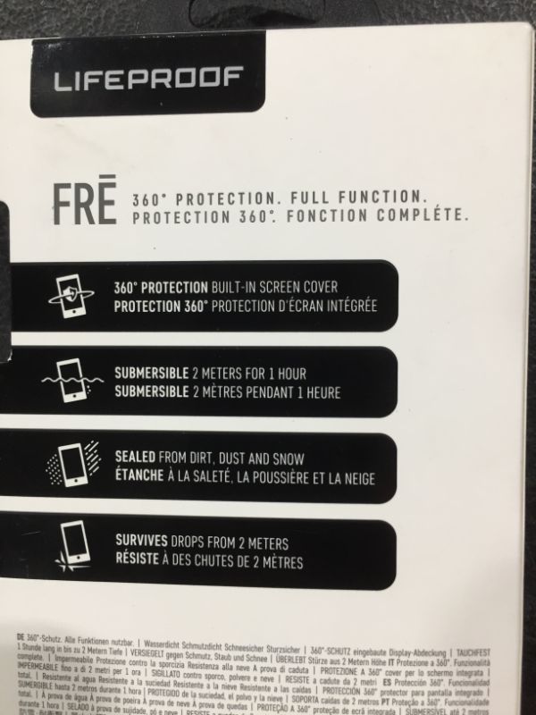 Photo 1 of LIFEPROOF FR? SERIES Waterproof Case for iPhone SE (2nd gen - 2020) and iPhone 8/7 (NOT PLUS) - Retail Packaging - NIGHT LITE (BLACK/LIME)