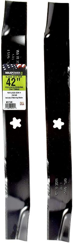 Photo 1 of Maxpower 561714B Mower Blades, Replaces 134149, 532134149, 532 13 41-49, 594892701