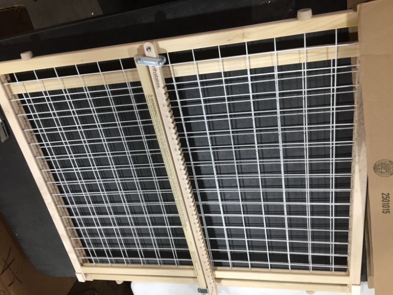 Photo 1 of North States Extra-Wide Wire Mesh Adjustable Wood Baby/Child & Pet Gate | 4615