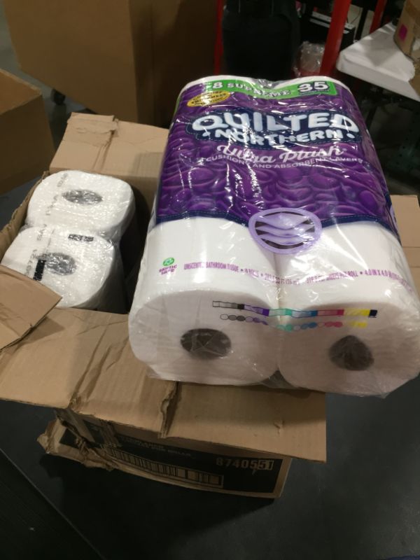 Photo 3 of Quilted Northern Ultra Plush Toilet Paper, 24 Supreme Rolls = 105 Regular Rolls, 3-ply Bath Tissue