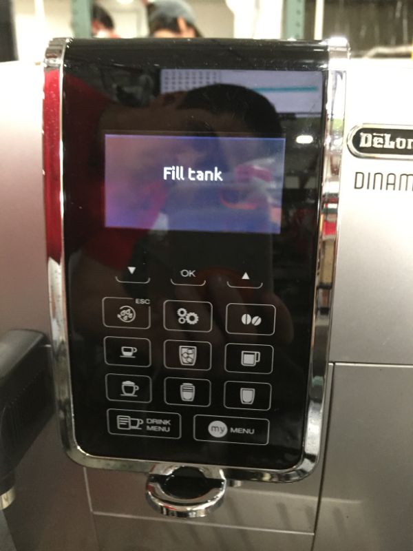 Photo 1 of De'Longhi ECAM35075SI Dinamica with LatteCrema Fully Automatic Espresso Machine, Silver, Lightly Used, No Signs of Damage, Tested