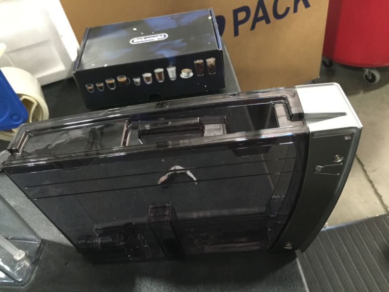 Photo 1 of De'Longhi ECAM35075SI Dinamica with LatteCrema Fully Automatic Espresso Machine, Silver, Lightly Used, No Signs of Damage, Tested