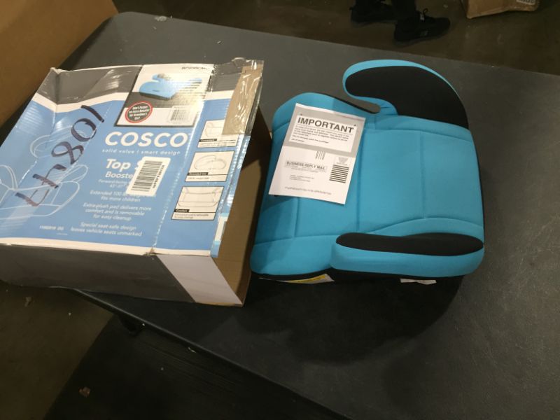 Photo 2 of Cosco Topside Backless Booster Car Seat, Turquoise