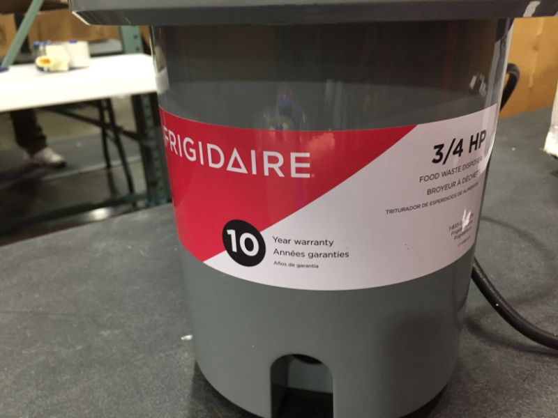 Photo 5 of Frigidaire FF75DISPC1 3/4-HP Corded Disposer, 3/4 Horsepower, Tested