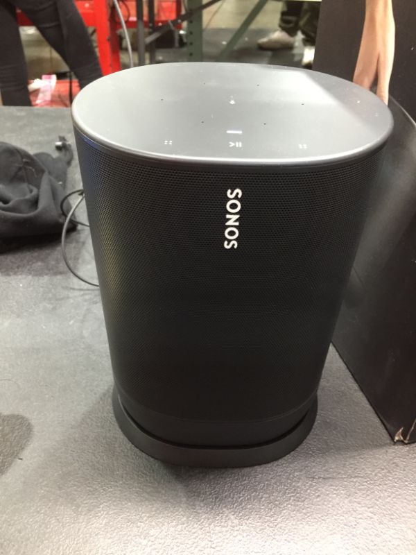 Photo 1 of Sonos Move - Battery-powered Smart Speaker, Wi-Fi and Bluetooth with Alexa built-in - Black???????, Could Not Pair, Operational