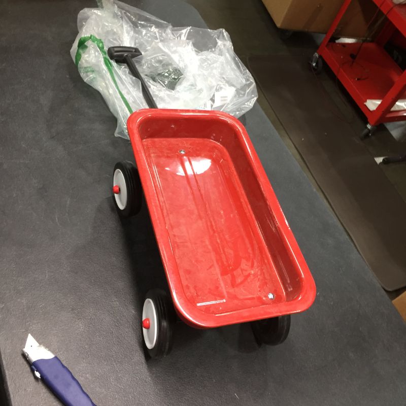 Photo 2 of Radio Flyer 16.5” Retro Toy Wagon (Amazon Exclusive) , Red, Missing One Screw