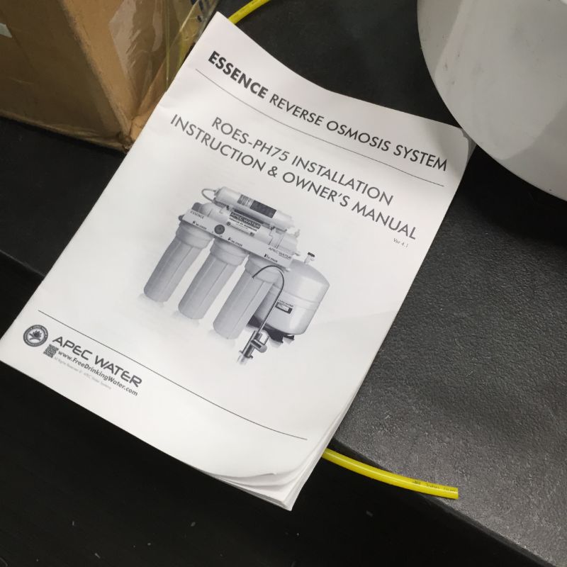 Photo 1 of APEC Water Systems ROES-PH75 Essence Series Top Tier Alkaline Mineral pH+ 75 GPD 6-Stage Certified Ultra Safe Reverse Osmosis Drinking Water Filter System