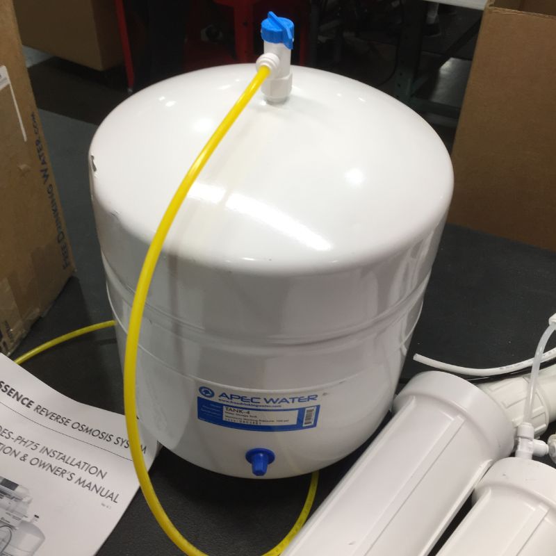 Photo 1 of APEC Water Systems ROES-PH75 Essence Series Top Tier Alkaline Mineral pH+ 75 GPD 6-Stage Certified Ultra Safe Reverse Osmosis Drinking Water Filter System
