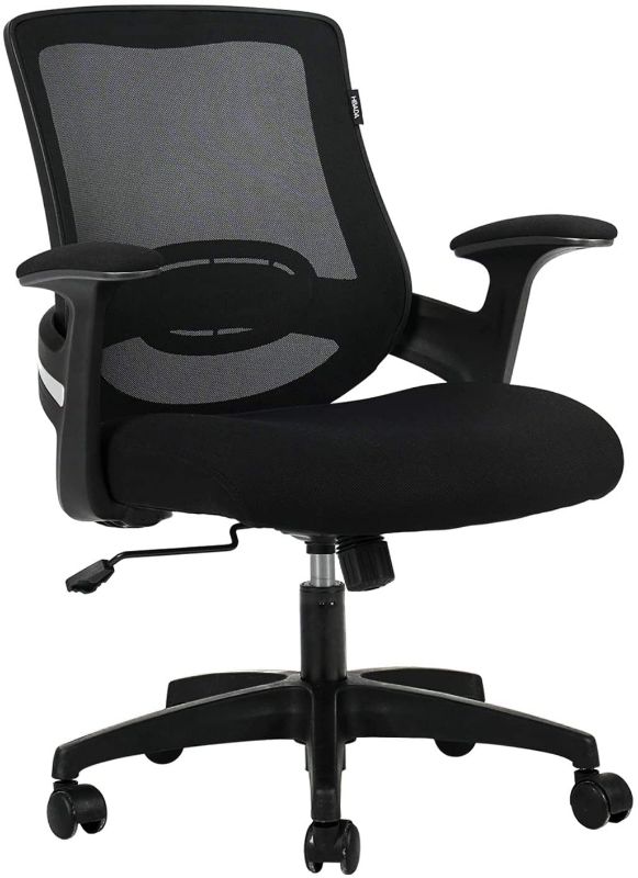 Photo 1 of Hbada Desk Office Computer Chair Chair with Lumbar Support, Height Adjustable, Black, NEW