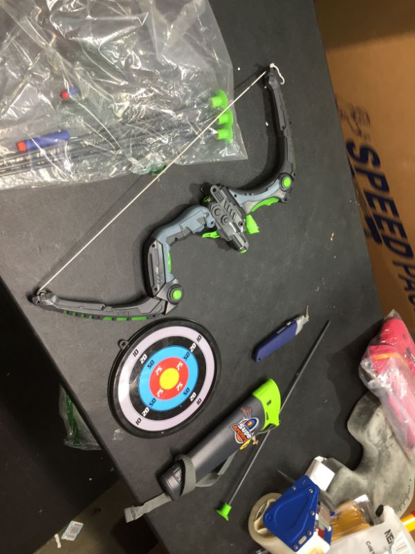 Photo 1 of CHIMAERA Light-Up Super Toy Archery Target Playset with Bow, Arrow, Target and Cross-Body Quiver Holder,