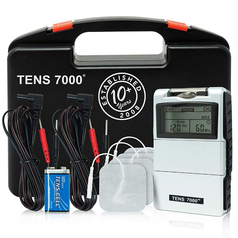 Photo 1 of TENS 7000 Digital TENS Unit With Accessories  TENS Unit Muscle Stimulator For Back Pain General Pain Relief Neck Pain Muscle Pain