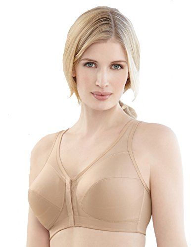 Photo 1 of Glamorise Womens MagicLift Front Close Posture Back Support Bra 36H, CLean